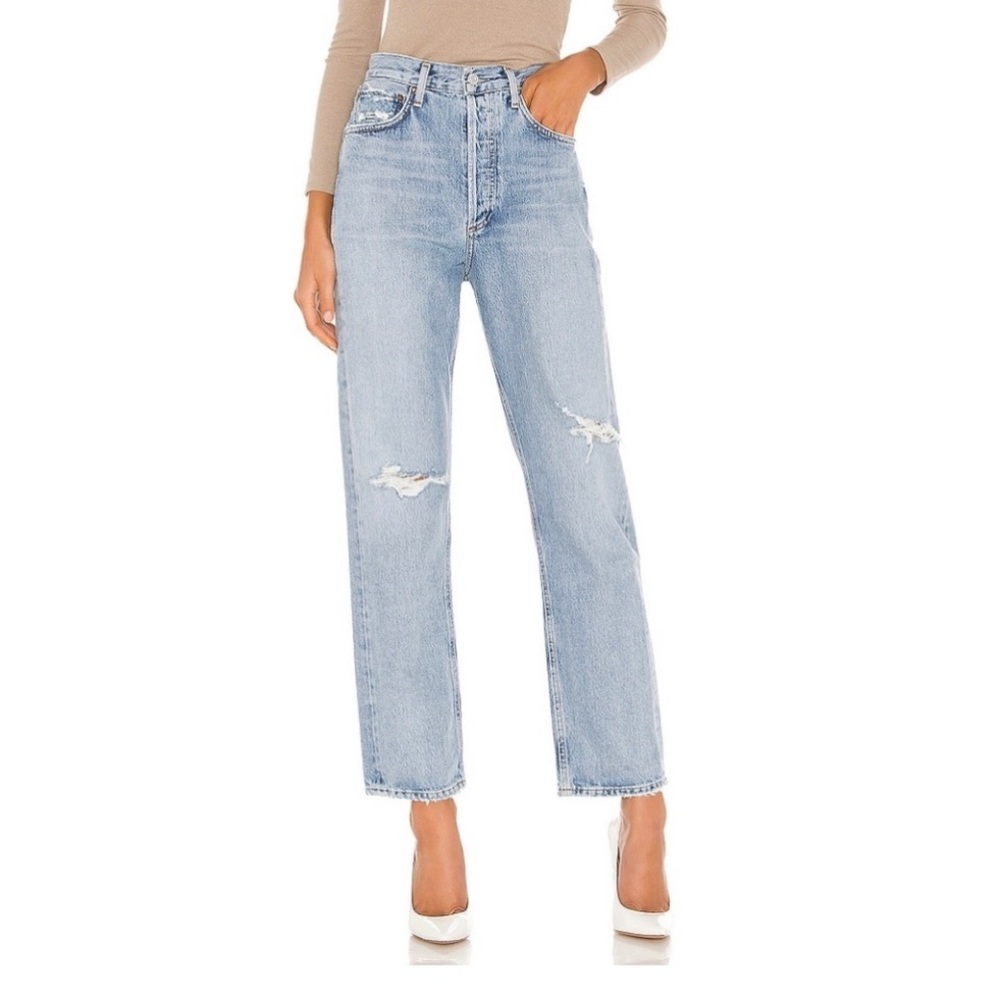 Agolde RARE 90's Mid Rise Loose Fit in Captured Sz 25, 30 Straight Leg Sz 25 - Picture 5 of 16